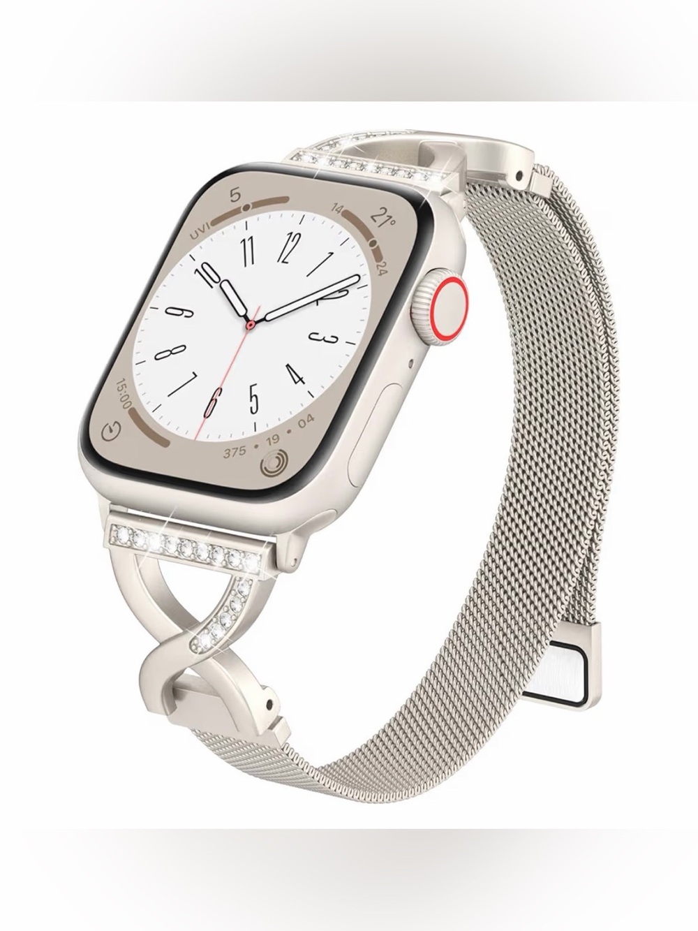 Thin Mesh Loop Compatible with 41mm/40mm/38mm/42mm(series 11 10) Starlight